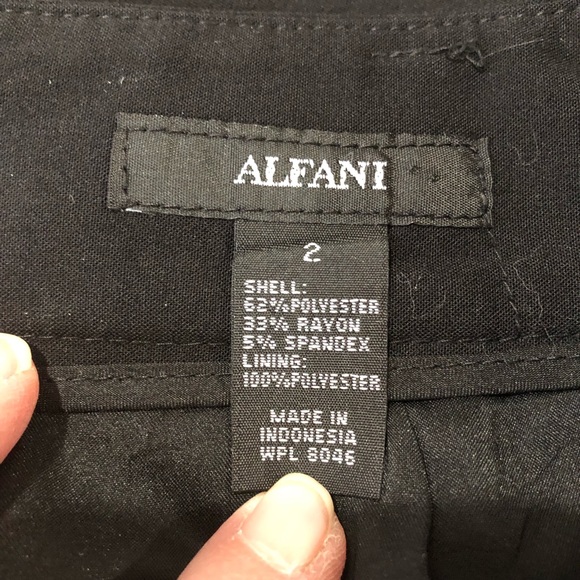 Alfani Black Stretch Pencil Skirt - Picture 8 of 8